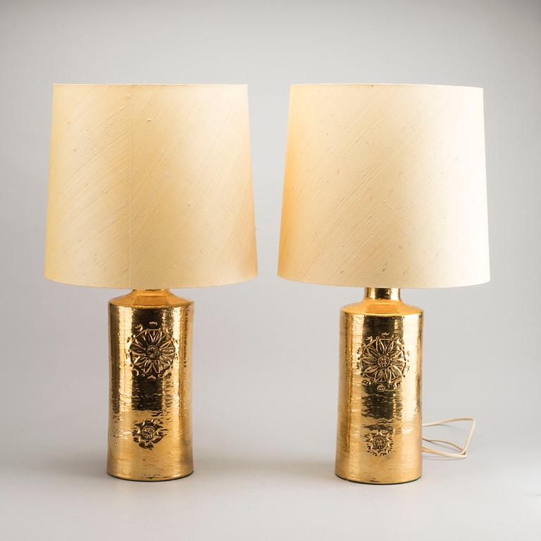 A PAIR OF TABLE LAMP BY BITOSSI FOR BERGBOMS.