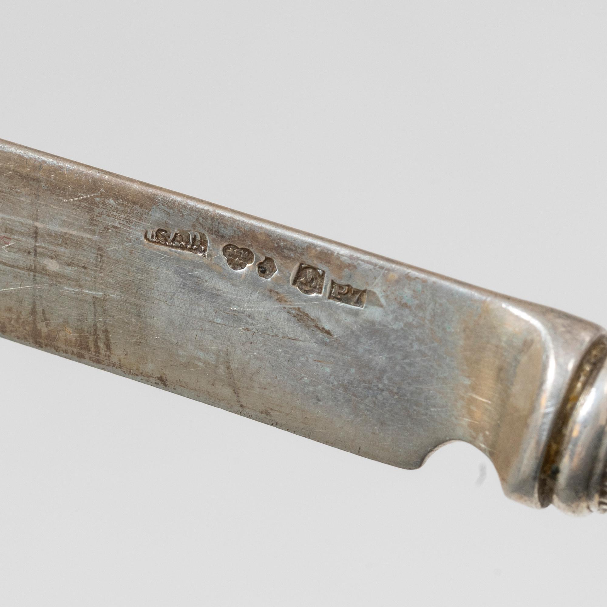 A 58-piece silver "Empire" flat ware set, C.G.Hallberg Stockholm/Otto Larsson Landskrona, Sweden, 1903-33.