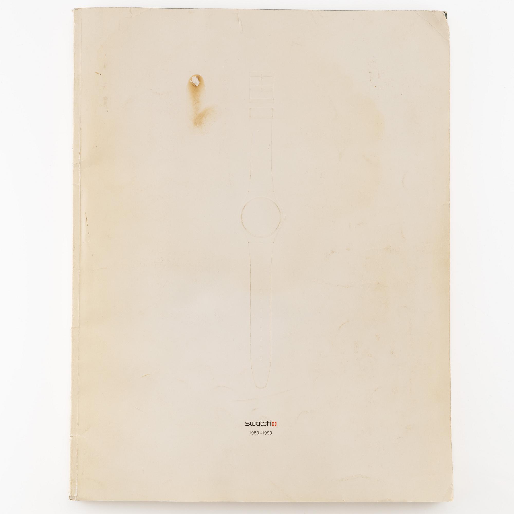 Parti med 21 Swatch-klockor, gummiband och klocklitteratur, "No Reserve".