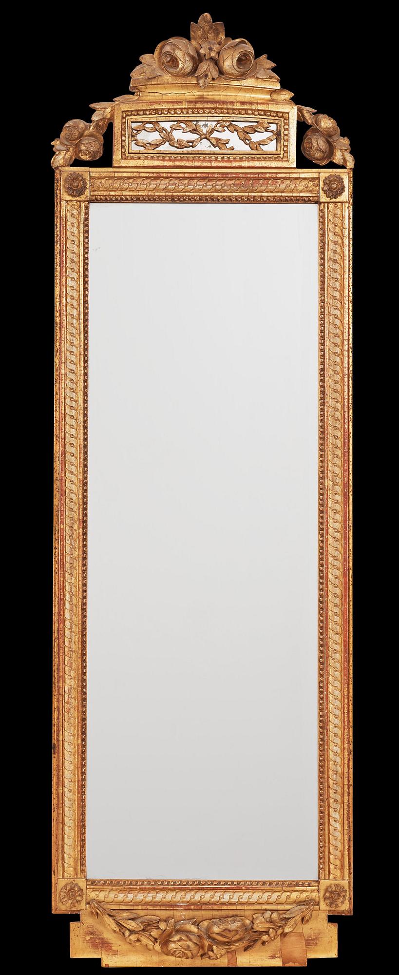 SPEGEL, av Nils Meunier (mästare i Stockholm 1754-1797). Gustaviansk.