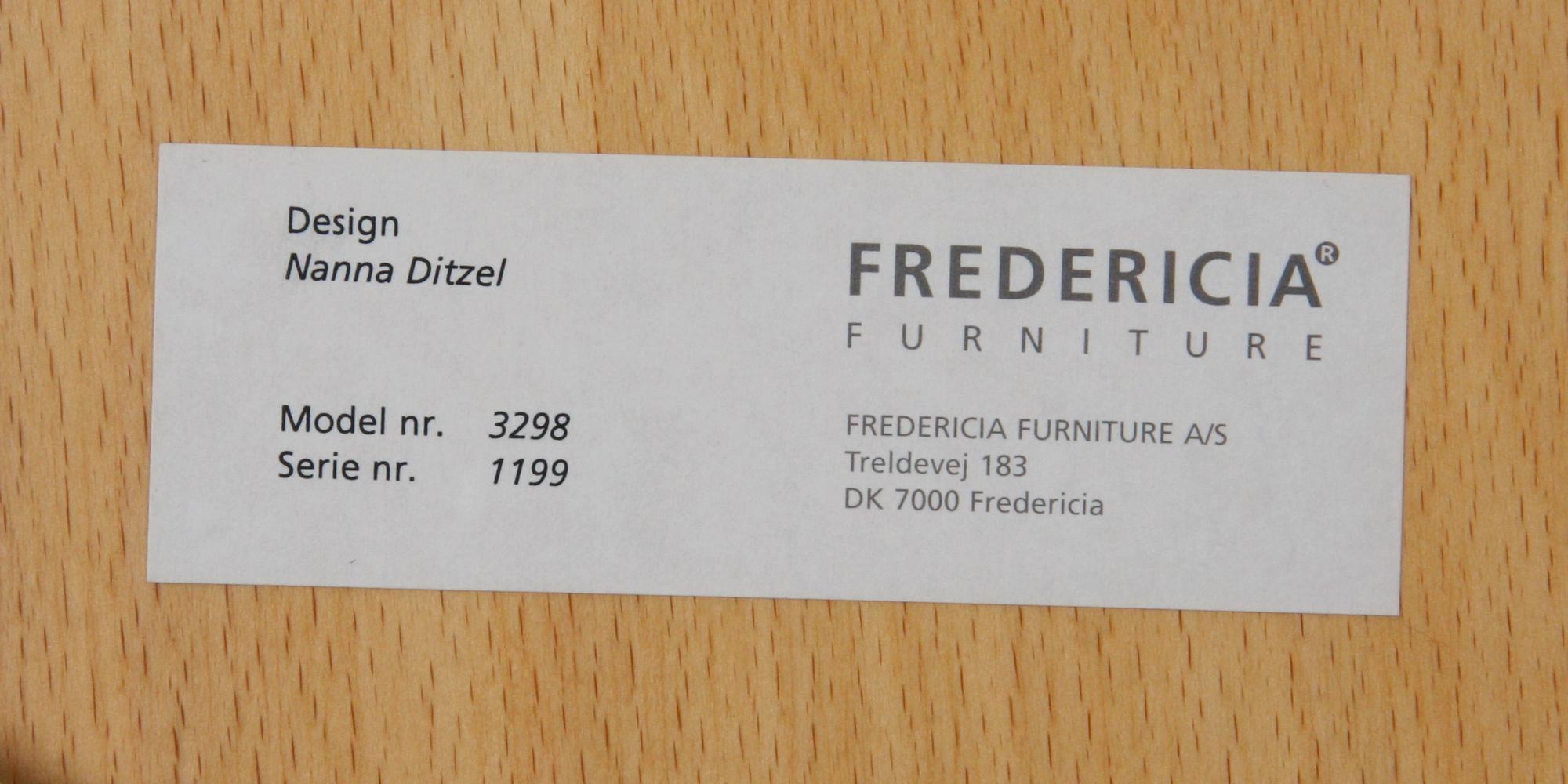 STOLAR, 6 st, "Trinidad", Nanna Ditzel för Fredericia Stolefabrik, etikettmärkta.