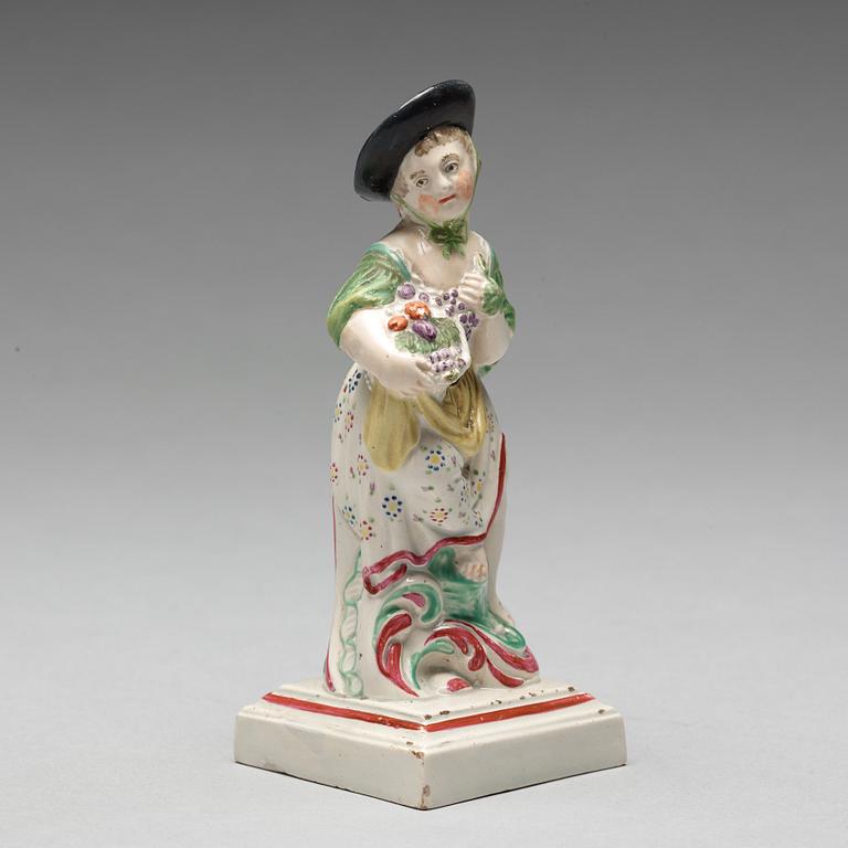 FIGURIN, flintgods. England, omkring 1800.