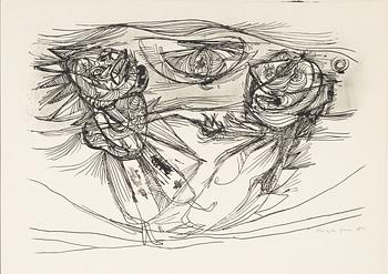 Asger Jorn, Folder with 7 lithographs from: "8 Lithographs".