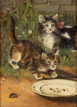 Unknown artist, 19th century, Cats.