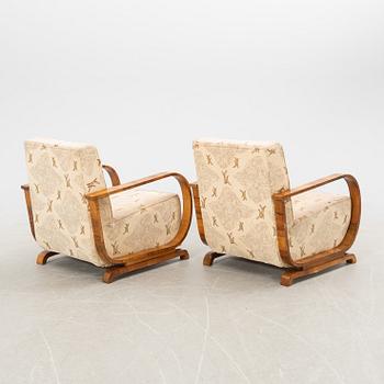 Fåtöljer, ett par, Art Deco, 1900-talets första hälft.