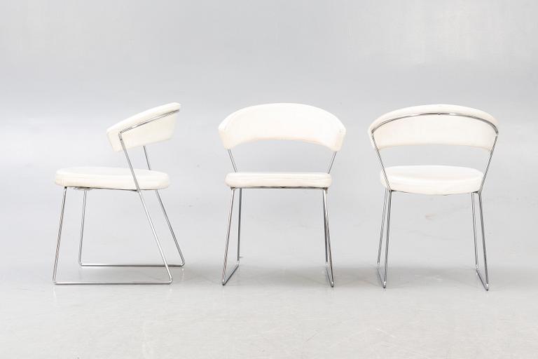 Chairs, 4 pcs, "New York", Calligaris, Italy, last part of the 20th century.