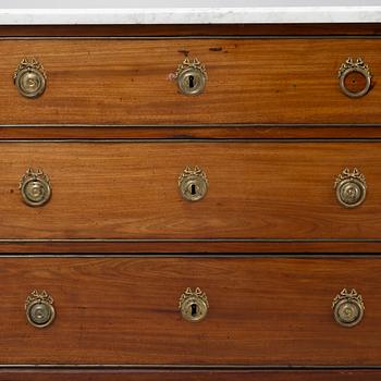 A Gustavian chest of drawers, Sweden, around 1800.