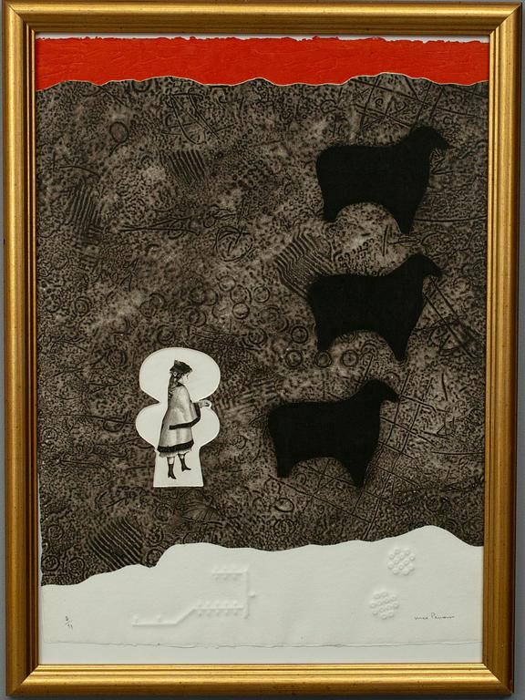 MAX PAPART, carborundum etsning numr. 2/99 och sign.