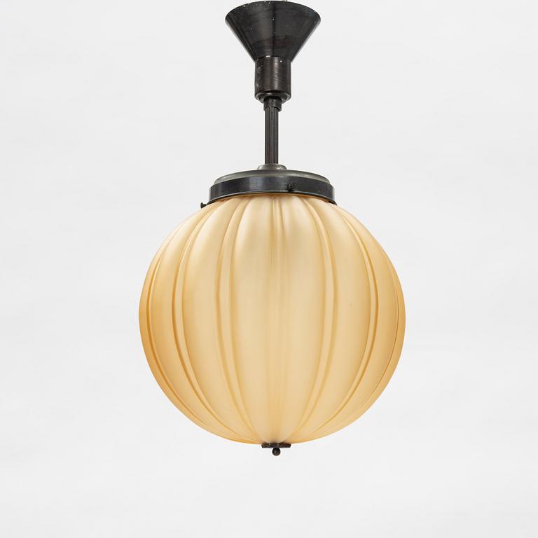 A Swedish Grace ceiling lamp, 1920's.