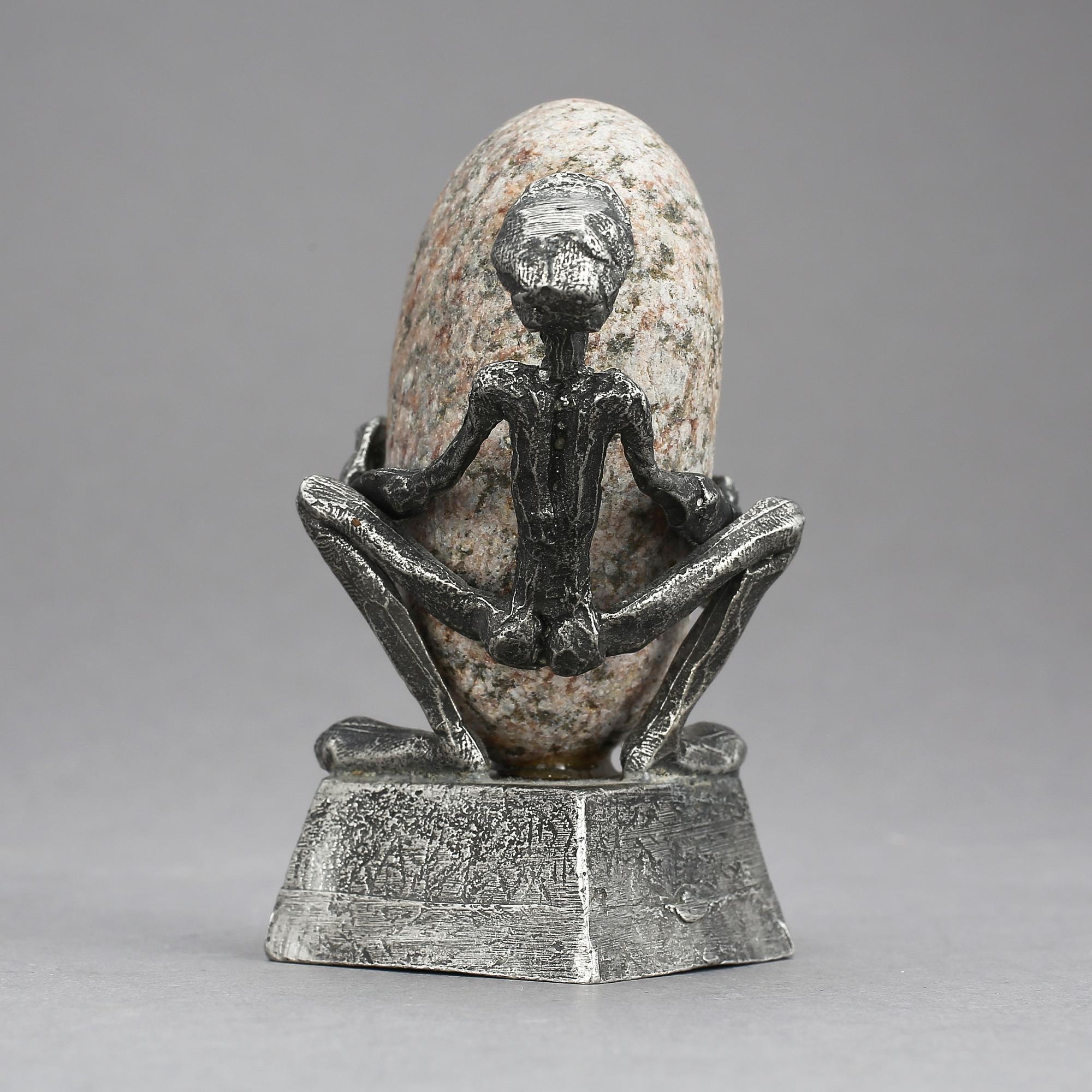 HENRY GUSTAFSSON, skulptur, "Lyftet". Signerad.