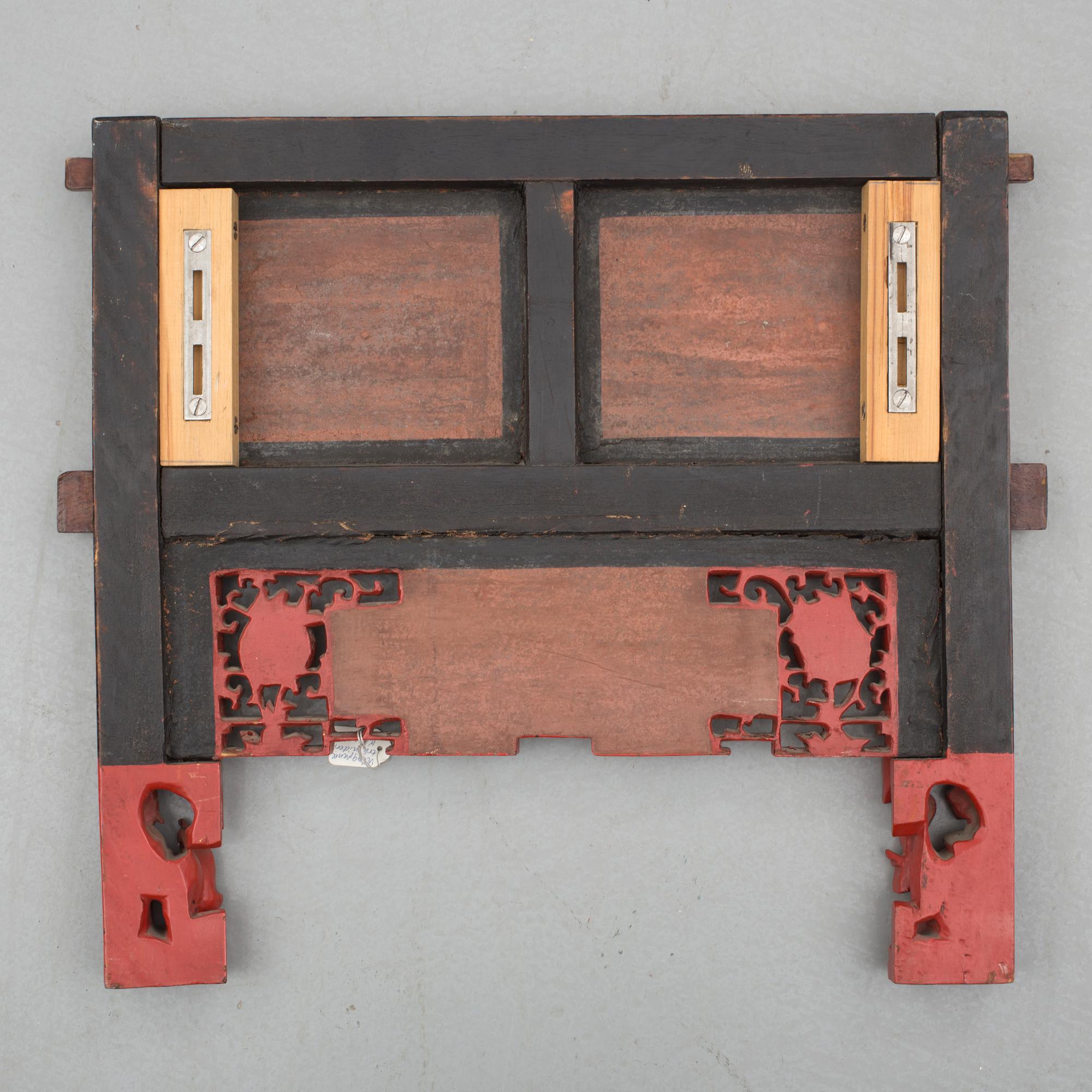 DEKORELEMENT, lack, Kina, 1900-tal.