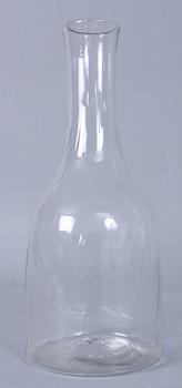 KARAFFER, 3 st, glas, omkring sekelskiftet 1900.