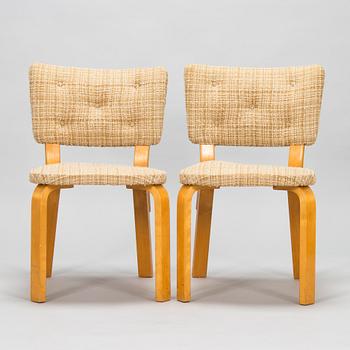 Alvar Aalto, four mid-20th century '62' chairs for O.Y. Huonekalu- ja Rakennustyötehdas A.B.