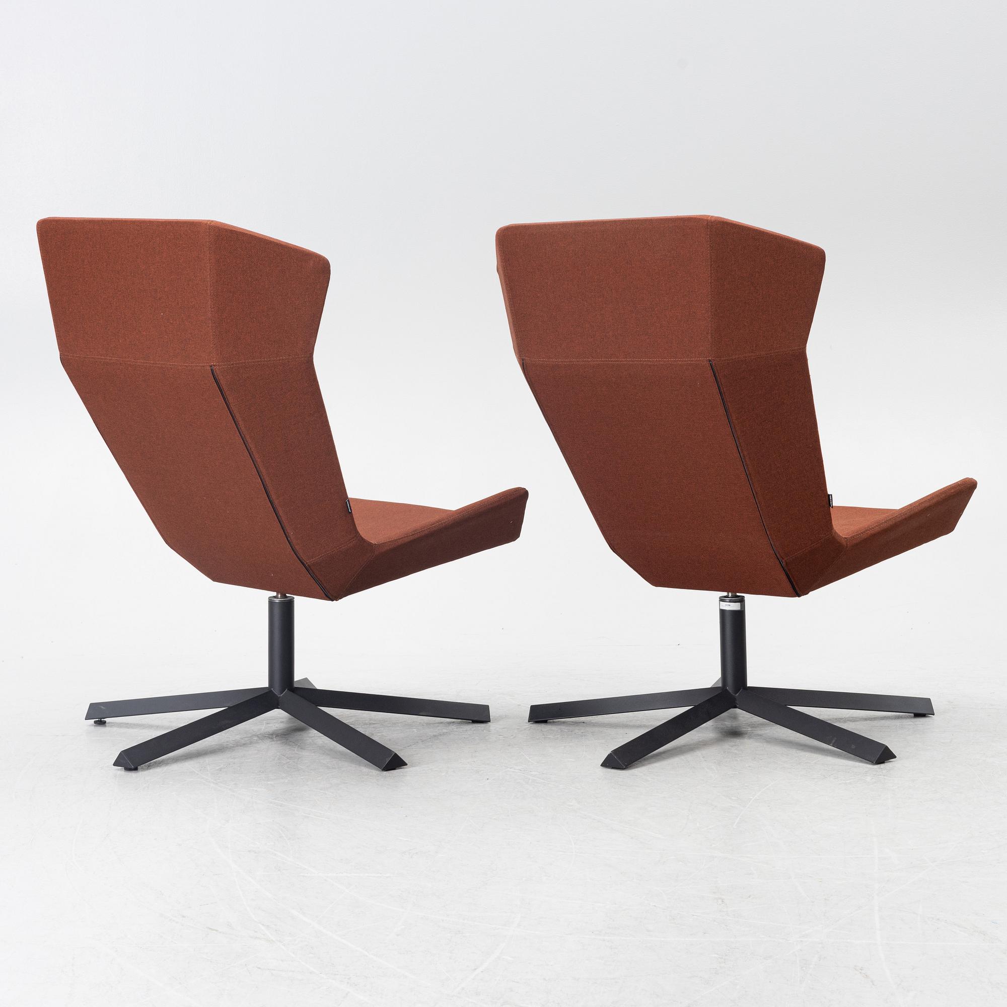 Fåtöljer, ett par, "Stealth", Johanson design, 2000-tal.