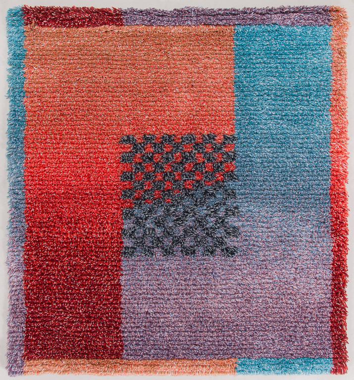 Jukka Vesterinen, rya, modell för Helmi Vuorelma. Ca 125 x 115 cm.