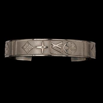 ARMBAND, silver, Louis Vuitton. Vikt 39 gram.