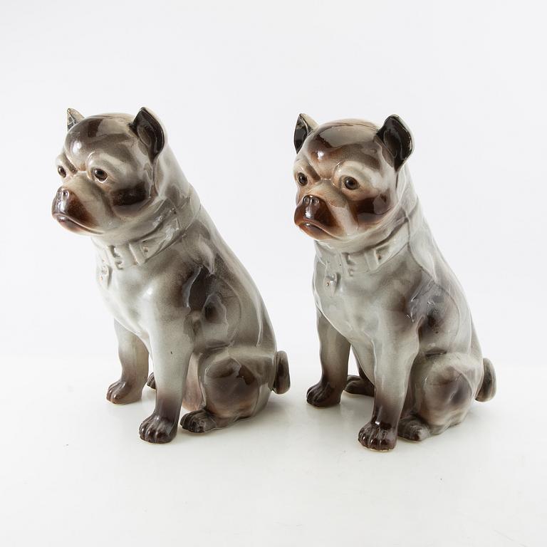 Figurines a pair 20th century porcelain.