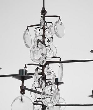 Erik Höglund, an eleven light chandelier, Boda, Sweden, probably 1960-70s.