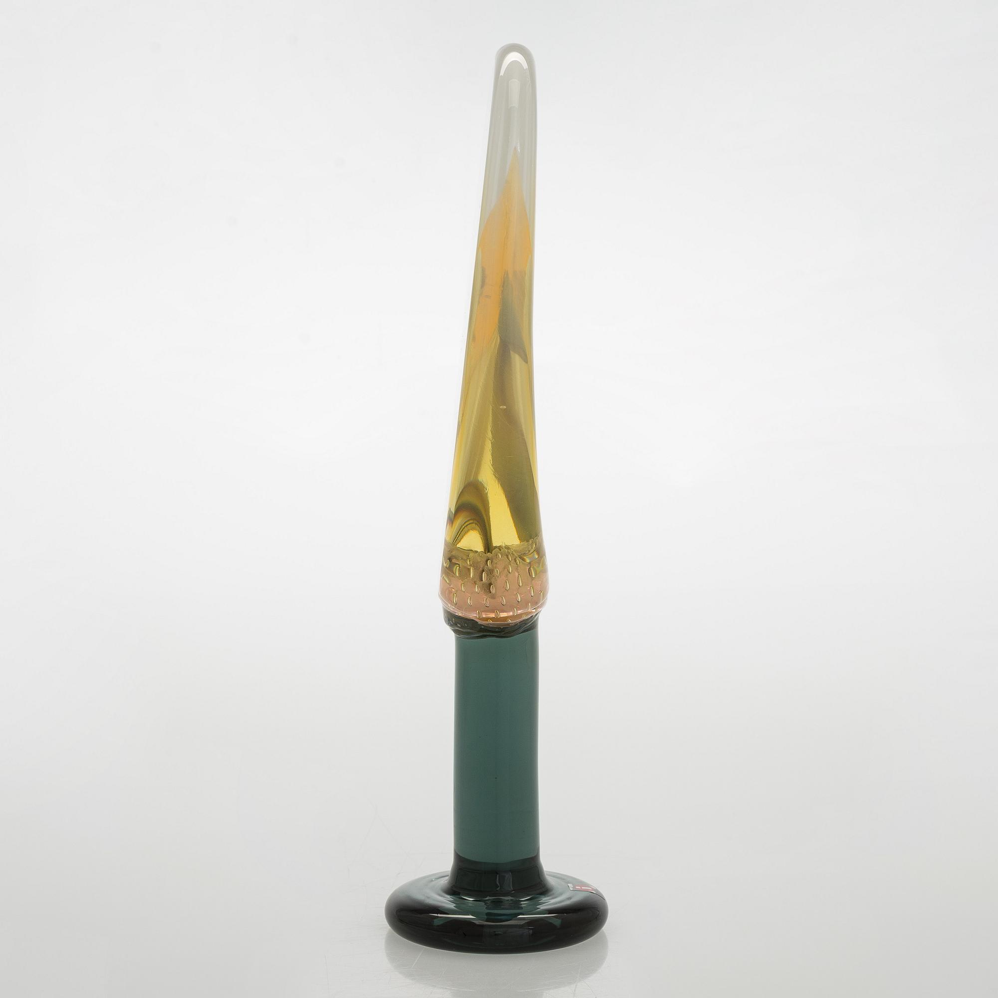 Oiva Toikka, skulptur, "Lollipop", signerad Oiva Toikka, Nuutajärvi 2009 86/100.