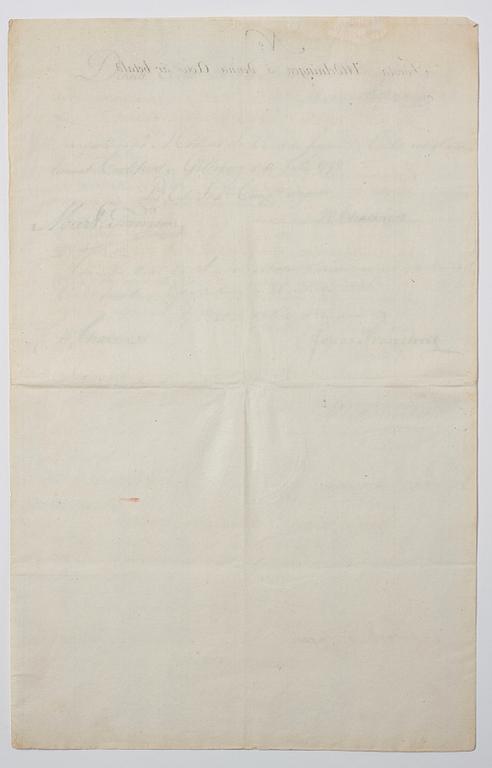 A Swedish East India share certificate, 1780's.