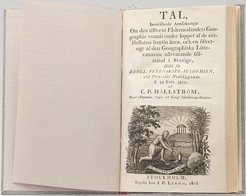 ATLAS JA KAKSI KIRJAA, S.G.Hermelin "Geograpiske Chartor öfver Sverige", Stockholm 1797.