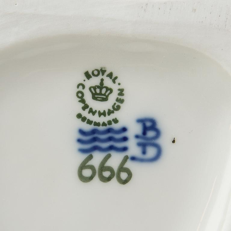 Allan Therkelsen figurin Panda med unge Royal Copenhagen Danmark porslin.