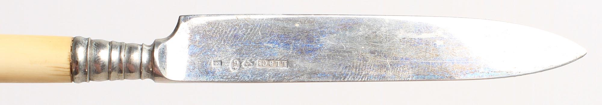 PARTI BESTICK 11 delar , silver, 1827-1912.