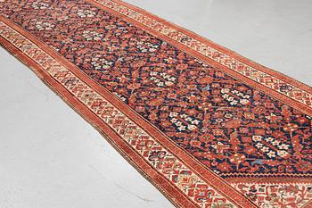 A runner, antique, Malajir, ca 510 x 147 cm.