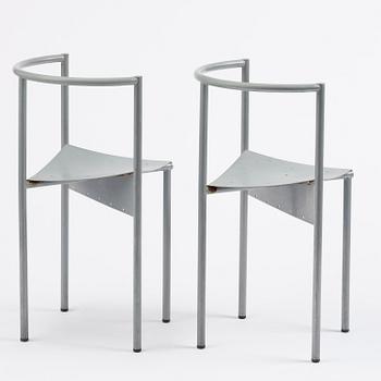 Philippe Starck, a pair of "Wendy Wright" chairs, Disform, Spain, post 1986.