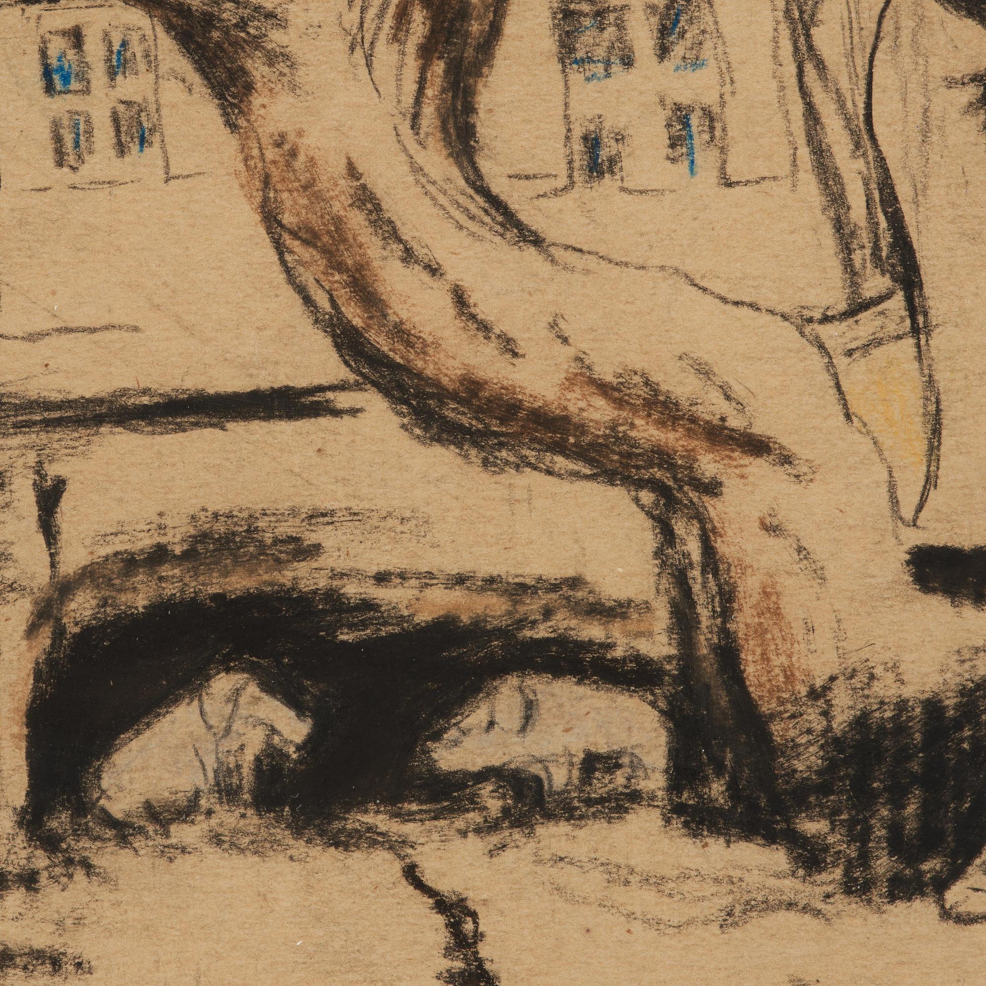 Carl Fredrik Hill, Treehouse with figure and animal.