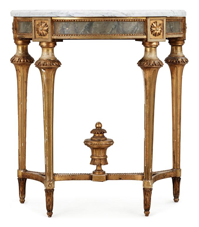 A Gustavian late 18th century console table.