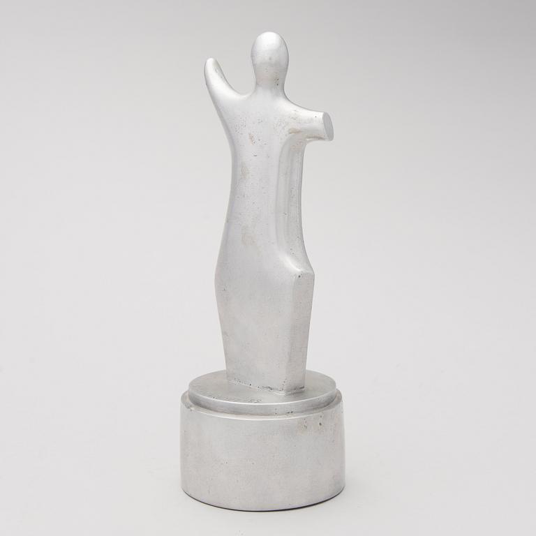 An aluminium sculpture, signed and numbered 5/7, dated -85.