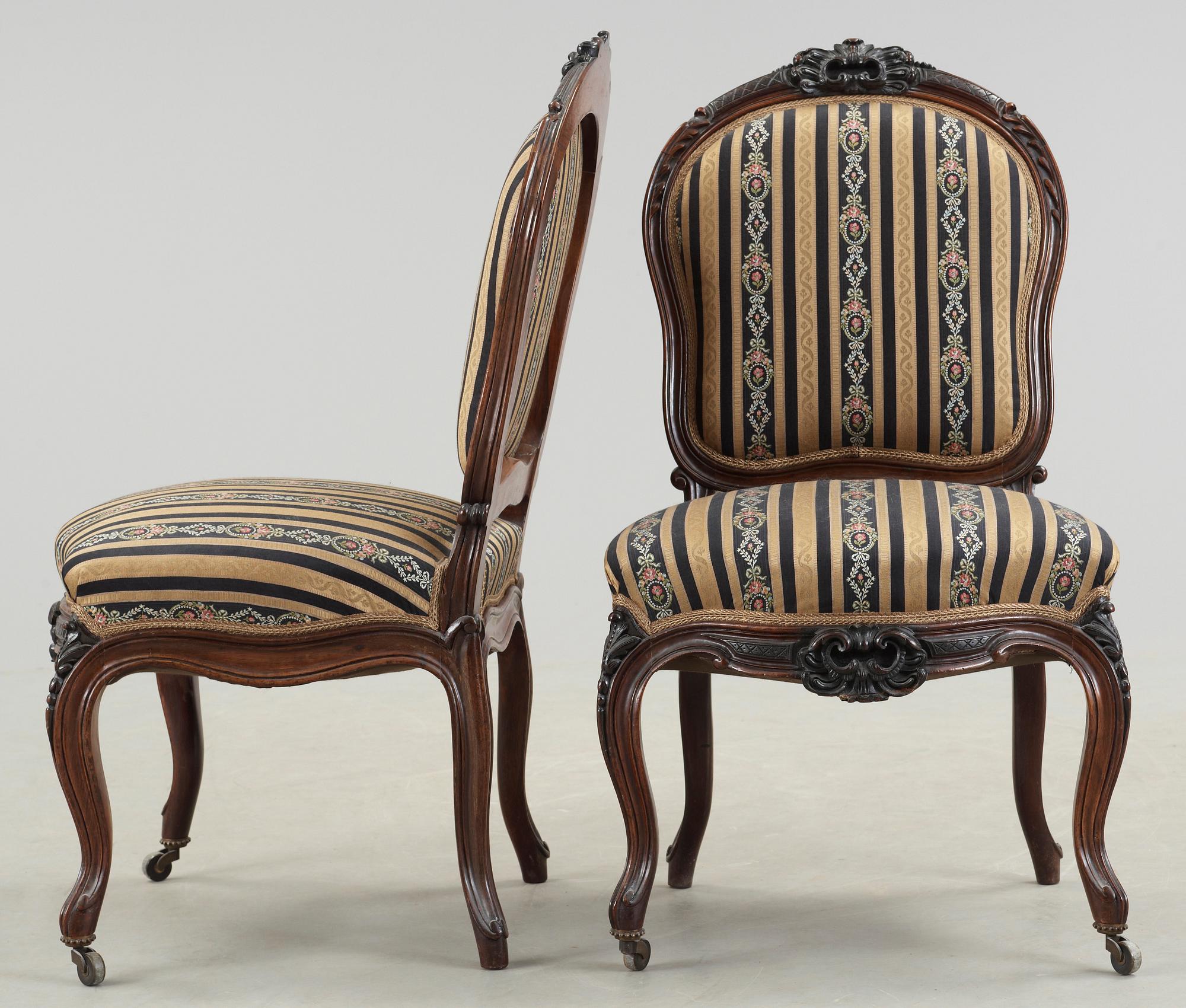 STOLAR, 4 st, rokokostil, 1900-talets början.