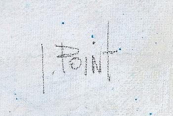 GEORGES POINT, blandteknik på duk, signerad och daterad 85 a tergo.