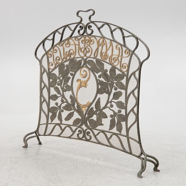 A fire screen, , 20th century,.