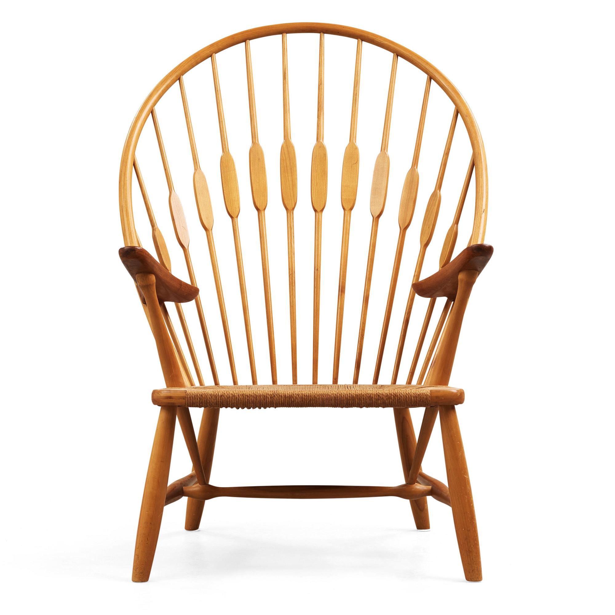 Hans J. Wegner, "Påfågelstolen/ Peacock chair", Johannes Hansen, Danmark, 1950-tal.