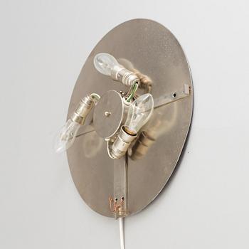 TAKLAMPA med spegel, 1900-talets andra hälft. Höjd ca 10 cm.