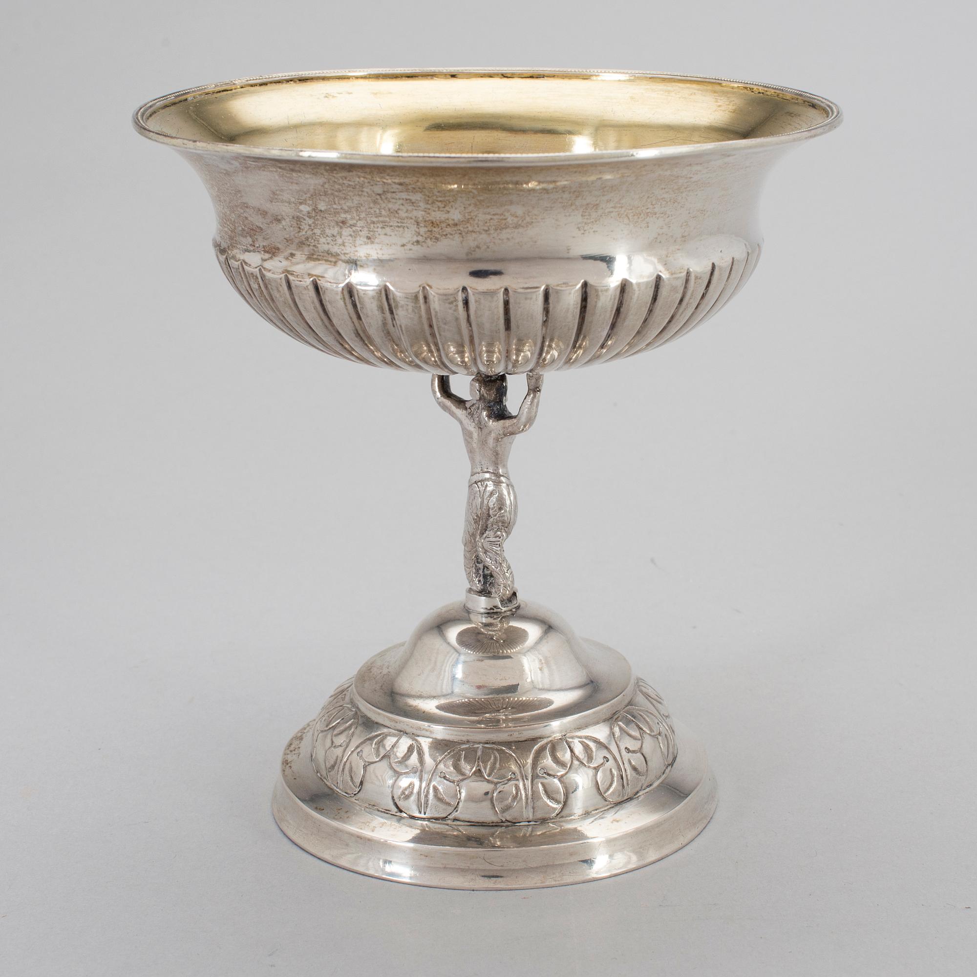 A SILVER SWEET MEAT BOWL, Carl Gustaf Högstedt, Kalmar, 1841.