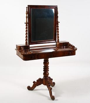 TOILETTEBORD, nyrkoko, 1800-talets andra hälft.