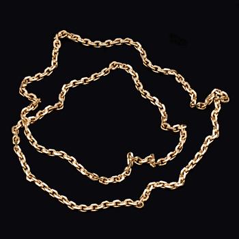 COLLIER, 18 k guld. Vikt ca 76 g.