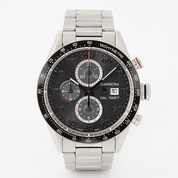 TAG Heuer, Carrera, Calibre 1887, wristwatch, chronograph, 43 mm.