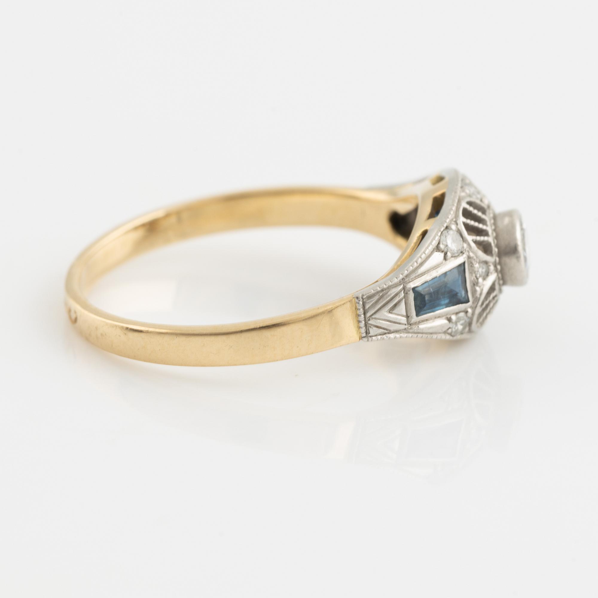 Brilliant cut diamond ring.