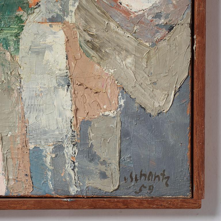 Philip von Schantz, oil on canvas. Signed and dated -59.