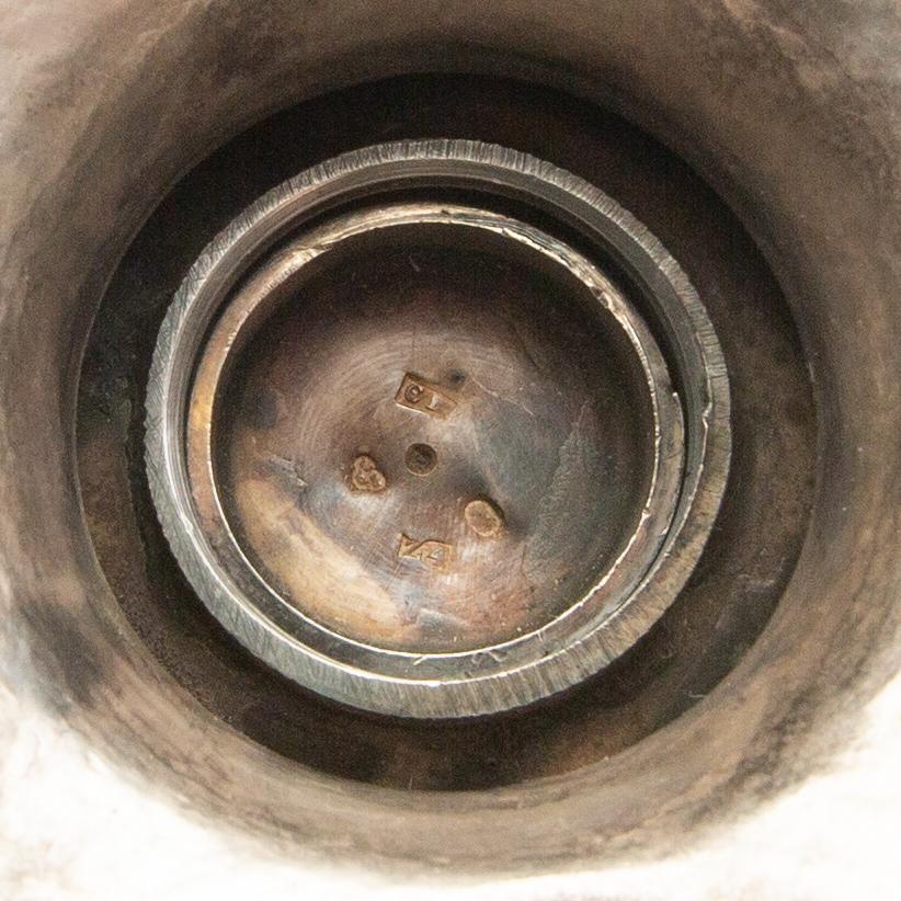 Christian Hammer uppsatsskål Nyrokoko silver Stockholm 1854.