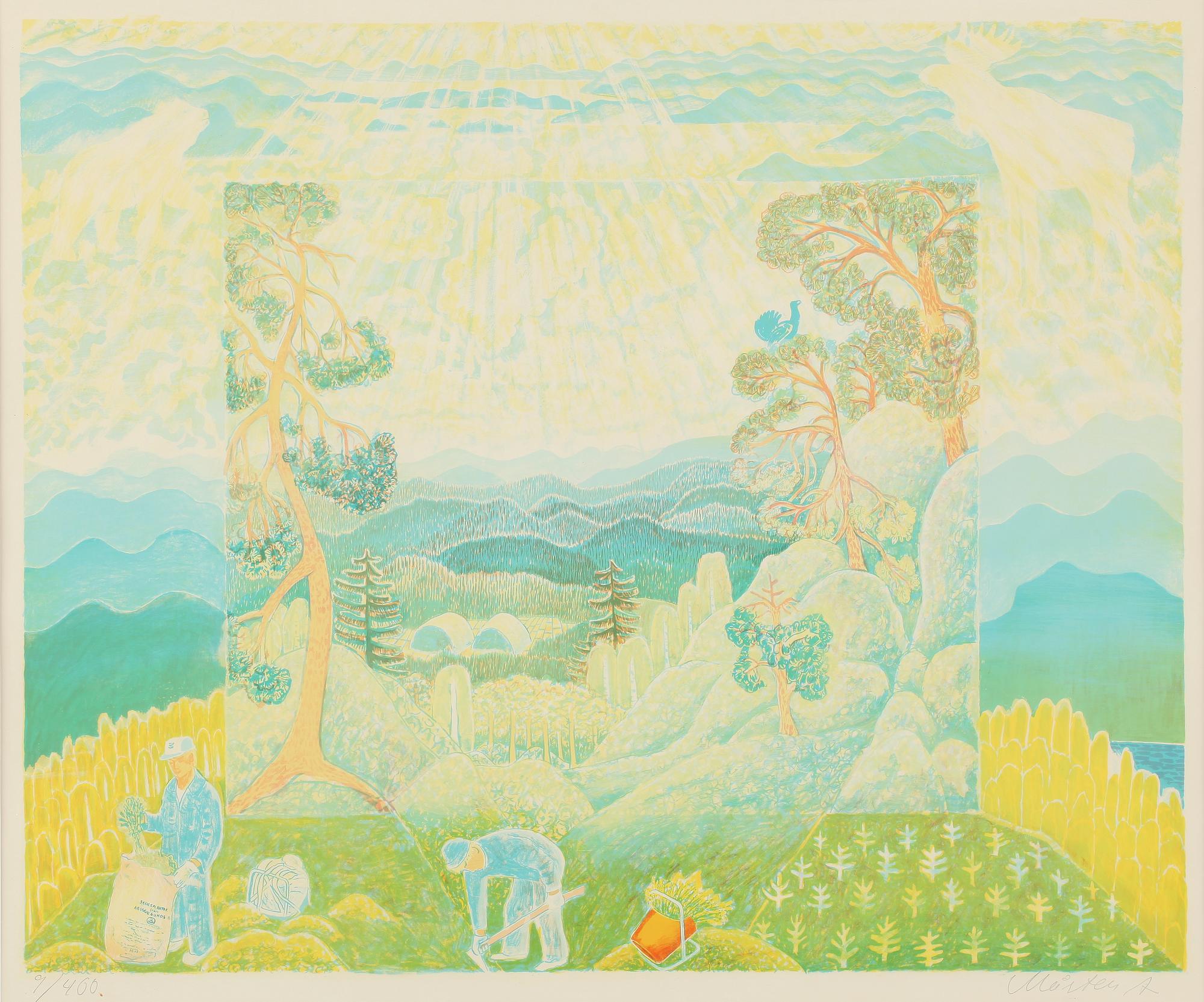 MÅRTEN ANDERSSON, grafiskt blad, signerad och numrerad 9/400.