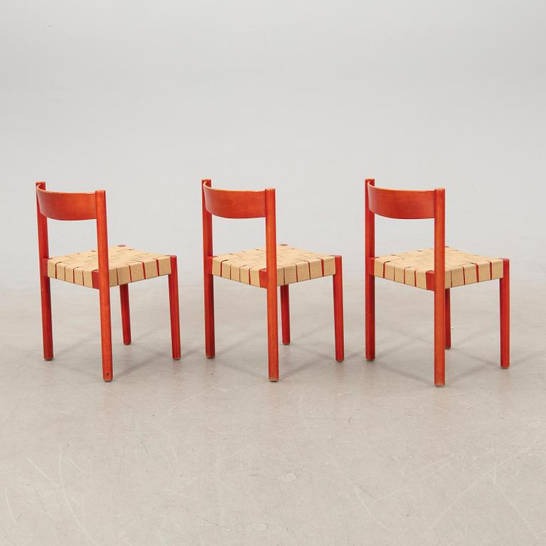 Axel Larsson, chairs, 7 pcs, for Balzar Beskow, 1970s,.