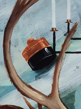 Ernst Billgren, "Ren med ljuskrona".