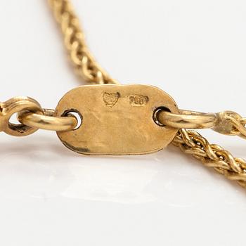 Halsband, 18K guld, odlade pärlor. Le-Gi, Italien.
