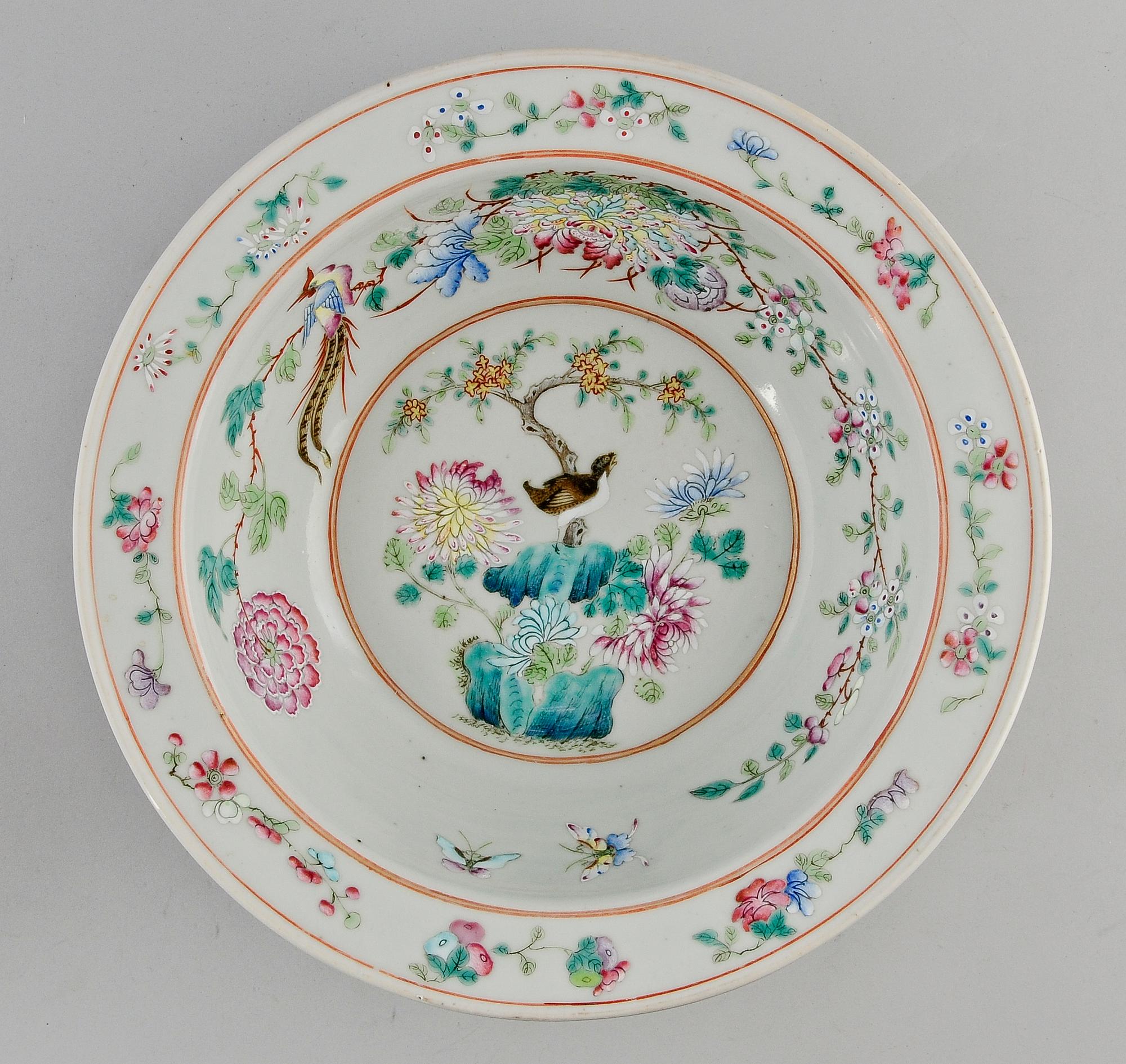 HANDFAT, porslin, Kina, 1800/1900-tal.