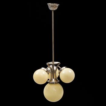 An Art Deco ceiling light.